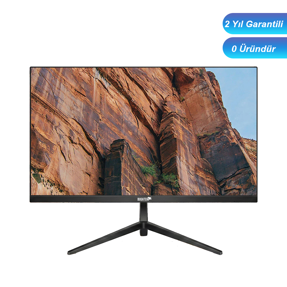 Bugatek 24 İNÇ 75HZ 5MS VA (HDMI+VGA Port) Full HD Düz Slim Monitör