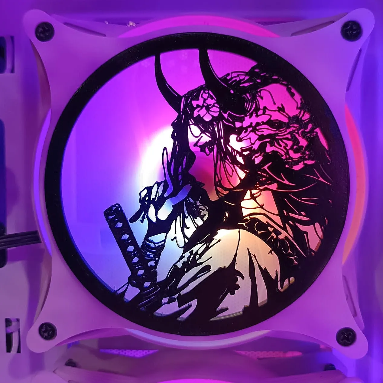 Casey Box CSYB-008 Samuray Anime Karakteri 120x120 mm Fan Kapağı